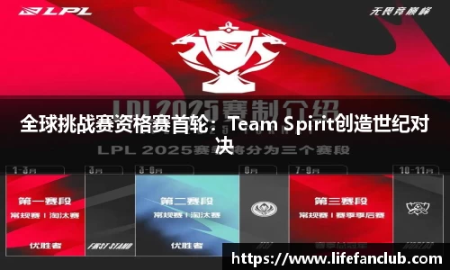 全球挑战赛资格赛首轮：Team Spirit创造世纪对决